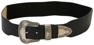 Thumbnail 1: Vince Camuto Women's Western Contoured Stretch Belt 