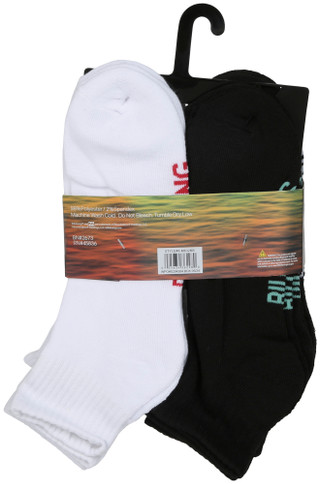 Thumbnail 2: BILLABONG Men's 8 Pk Half Cushion Quarter Socks 