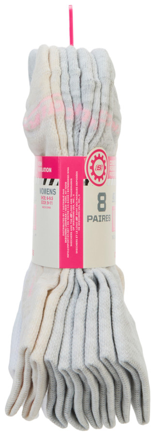 Thumbnail 2: SKECHERS WORK Women's 8 Pk High Quarter Socks 