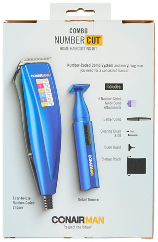 Thumbnail 3: Conair Number Cut 2-Piece Haircut & Trimmer Kit 