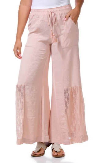 Thumbnail 1: Rewash Juniors Lace Tiered Wide Leg Pants 
