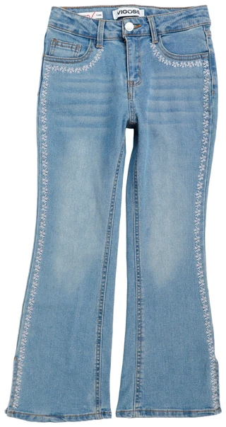 Thumbnail 1: Vigoss Big Girls Flare Flower Jeans 