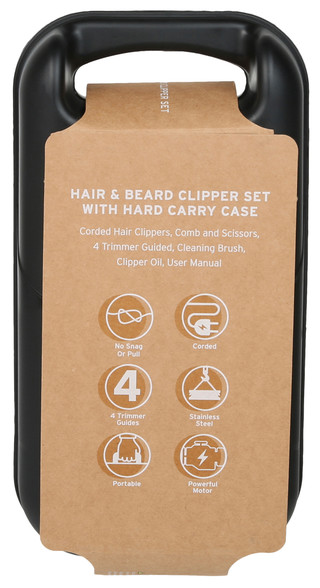 Thumbnail 2: Eddie Bauer Men's 10-Piece Corded Hair & Beard Clipper Set 