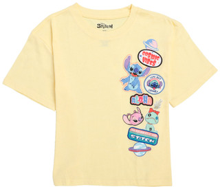 Thumbnail 1: Disney Big Girls Stitch Patch Tee 