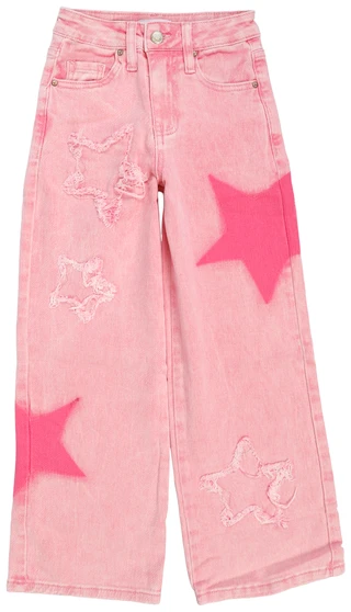 Thumbnail 1: YMI Big Girls Denim Wide Leg Jeans 