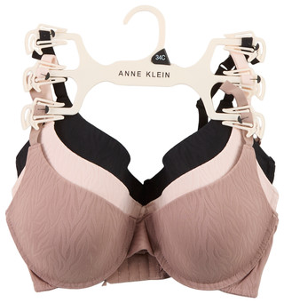 Thumbnail 1: ANNE KLEIN Womens 3 Pk Underwire T Shirt Bras 