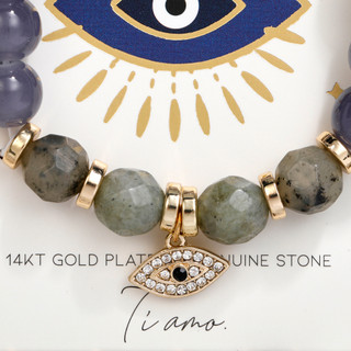 Thumbnail 3: LU GAETA Evil Eye Beaded Bracelet 