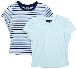 Thumbnail 1: Sugar Kiss Juniors 2 Pk Crew Neck  Tees 