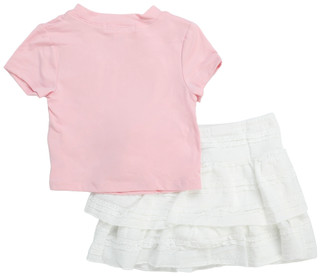 Thumbnail 2: Love Squared Little Girls 2 Pc Skirt Set 