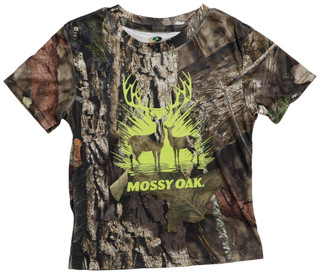 Thumbnail 1: Mossy Oak Little Boys Camo Bass Performance T-Shirt 