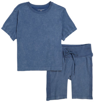 Thumbnail 1: HARMONY & BALANCE Women's 2 Pc Active Short Sleeve & Short Set 