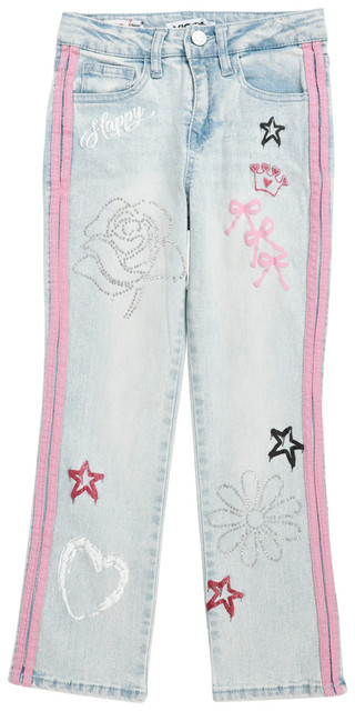 Thumbnail 1: Vigoss Big Girls Graffiti Straight Leg Jeans 