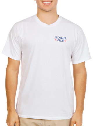 Thumbnail 3: SCALES Men's Short Sleeve Logo Graphic Crew Neck Tee 