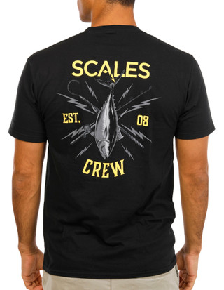 Thumbnail 2: SCALES Men's Short Sleeve Graphic Crew Neck Tee 