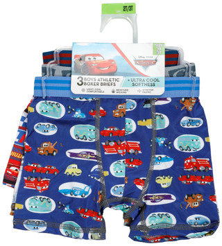 Thumbnail 1: Disney Toddler Boys 3 Pc Lightning McQueen Boxer Briefs 