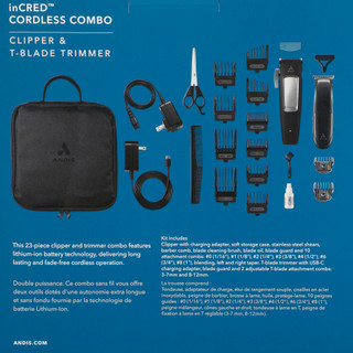 Thumbnail 3: Andis inCRED Cordless Clipper & Trimmer Combo Kit 