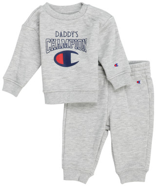 Thumbnail 1: Champion Baby Boys 2 Pc Fleece Sweater & Pants Set 