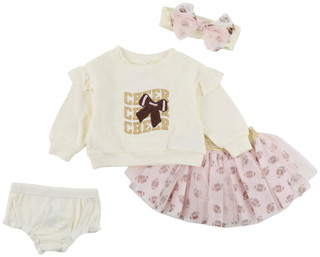 Thumbnail 1: Baby Essentials Baby Girls 4 Pc Game Day Tutu Set 