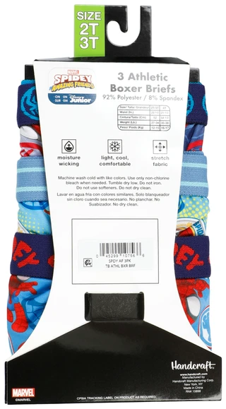 Thumbnail 3: Marvel Toddler Boys 3 Pk Spider-Man Athletic Boxer Briefs 