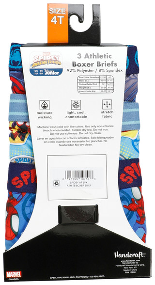 Thumbnail 4: Marvel Toddler Boys 3 Pk Spider-Man Athletic Boxer Briefs 