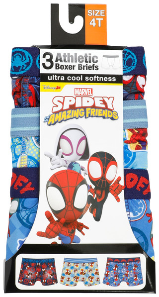 Thumbnail 2: Marvel Toddler Boys 3 Pk Spider-Man Athletic Boxer Briefs 