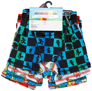 Thumbnail 2: Super Mario Boys 4 Pc Mario Characters Boxer Briefs 