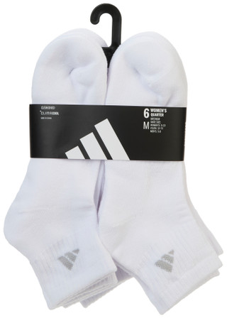 Thumbnail 1: Adidas Women's 6 Pk Climacool Cushioned Quarter Socks 