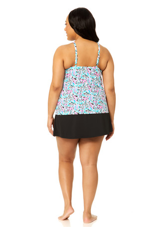 Thumbnail 2: Leilani Cali High Neck Underwire Tankini 