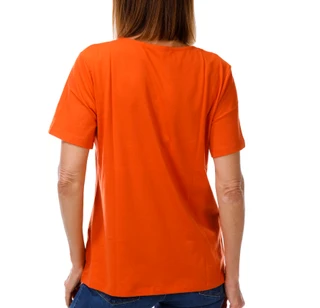 Thumbnail 3: Coral Bay Women's Short Sleeve Split Neck Crochet Top 