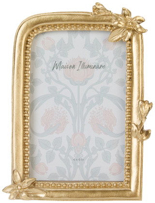 Thumbnail 1: Maison Illuminare 4x6 Resin Flower Arch Picture Frame 