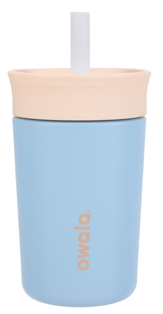 Thumbnail 1: OWALA Kids 12 Oz Insulated Stainless Steel Tumbler with Straw 