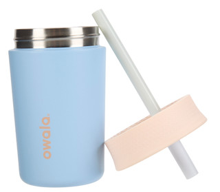 Thumbnail 2: OWALA Kids 12 Oz Insulated Stainless Steel Tumbler with Straw 