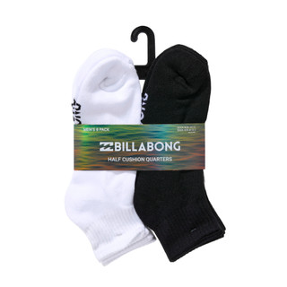 Thumbnail 1: BILLABONG Men's 8 Pk Half Cushion Quarter Socks 