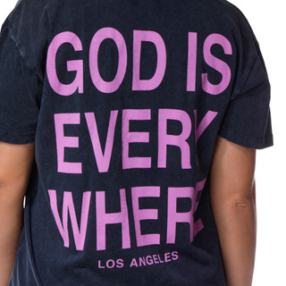 Thumbnail 2: Vintage threadz Juniors Short Sleeve God Is Everywhere Boyfriend Tee 