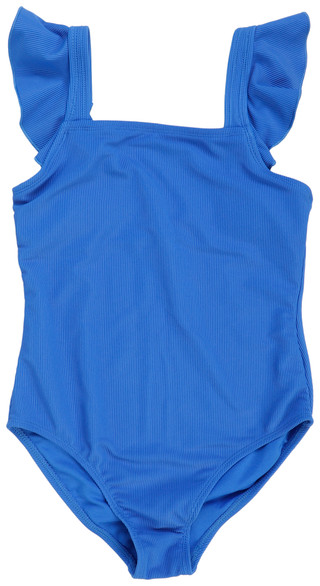 Thumbnail 1: Raisins Girls Big Girls Ribbed Ruffle One-Piece Swimsuit 
