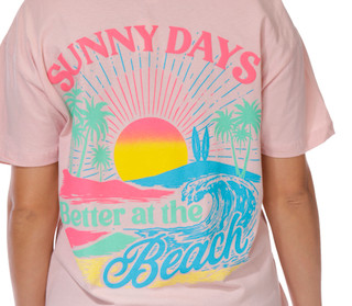 Thumbnail 2: Vintage threadz Juniors Short Sleeve Sunny Days Boyfriend Tee 