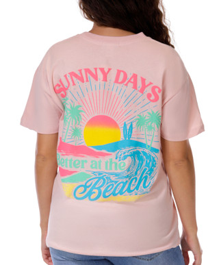 Thumbnail 1: Vintage threadz Juniors Short Sleeve Sunny Days Boyfriend Tee 