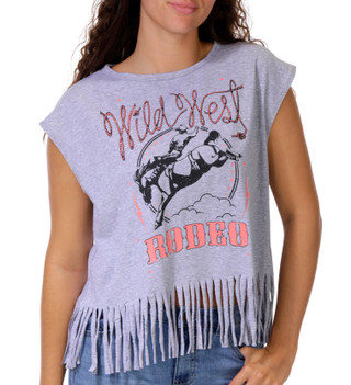 Thumbnail 1: Saints & Hearts Juniors Rodeo Fringe Tank 