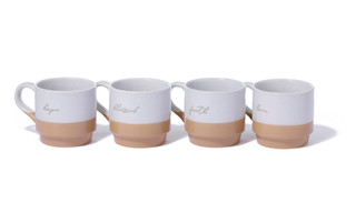 Thumbnail 3: Boston Warehouse 4 Pk Stacked Mugs 