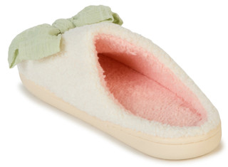 Thumbnail 2: THE DARLING EFFECT Women's Betty Bow Fuzzy Slippers 