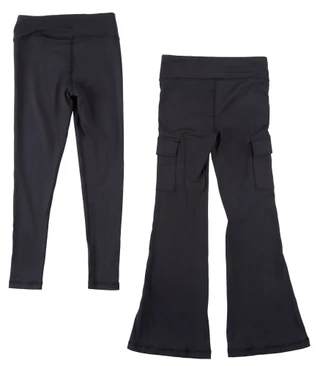 Thumbnail 3: Yogalicious Girls 2 Pk Crossover Flare Leggings 