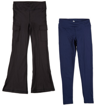Thumbnail 2: Yogalicious Girls 2 Pk Crossover Flare Leggings 