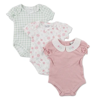 Thumbnail 1: Little Lass Baby Girl 3 Pk Creepers 