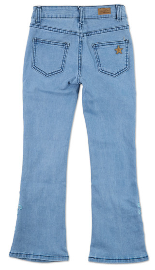 Thumbnail 2: Celebrity Ace Girls Floral Flare Jeans 