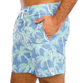 Thumbnail 2: Trunks Men's Palm Tree Print Swim Shorts  