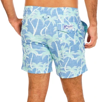 Thumbnail 3: Trunks Men's Palm Tree Print Swim Shorts  