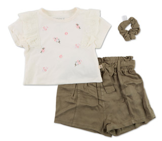 Thumbnail 1: BEARPAW Toddler Girls 3 Pc Shorts Set 
