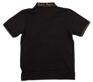 Thumbnail 2: Denim & Flower Boys Quarter Zip Polo Shirt 