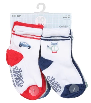 Thumbnail 1: Capelli Baby Boys 10 Pk Socks 