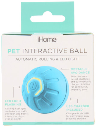 Thumbnail 2: Ihome Pet Interactive Ball w/ Automatic Rolling & LED Light 